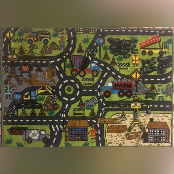 Melissa And Doug Wooden Cars, Car Loader And Town Rug Lot Kids Toys EUC - Picture 2 of 8